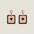 Hermes As De Celine Black 18K Gold Earrings
