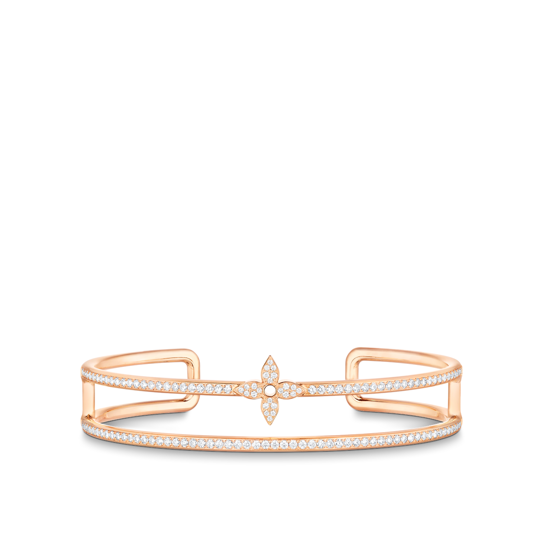 Louis Vuitton Idylle Blossom Two-Row 18K Gold Bracelet