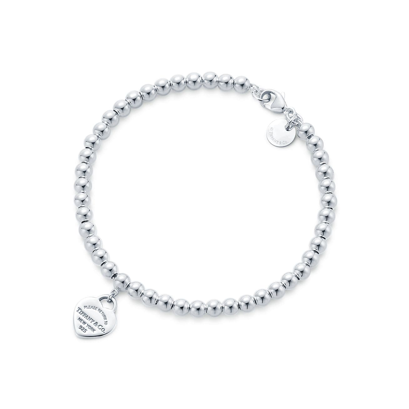 Tiffany Return to Red Heart Tag Bead 18K Gold Bracelet