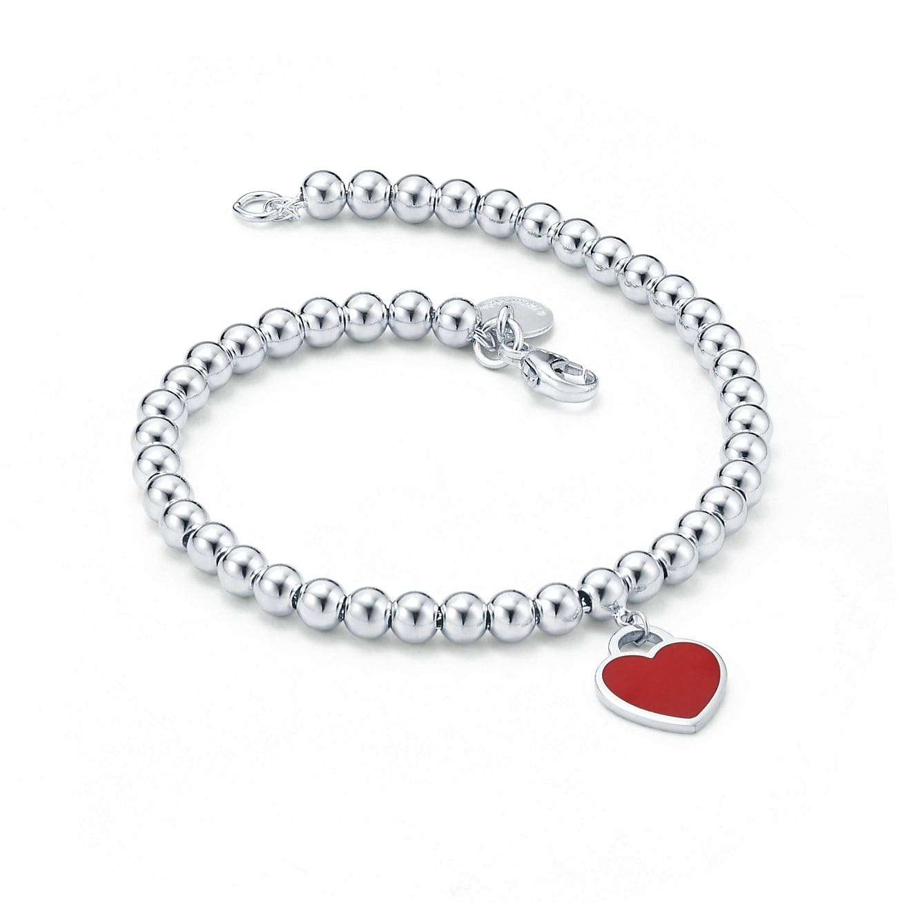 Tiffany Return to Red Heart Tag Bead 18K Gold Bracelet