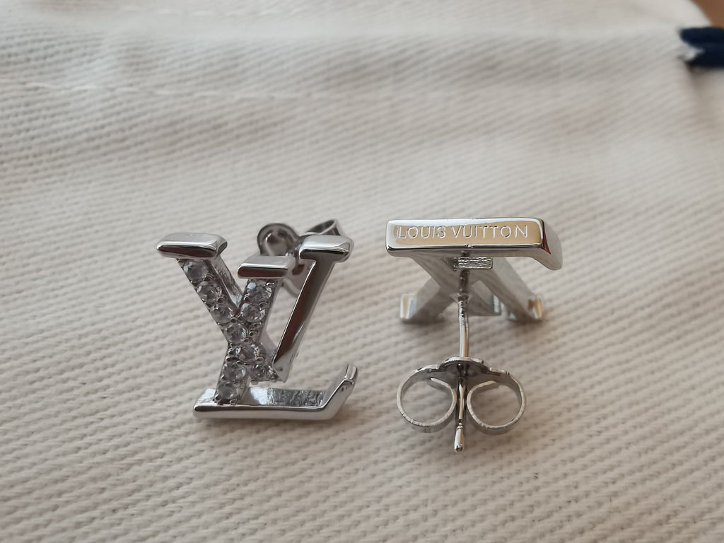 Louis Vuitton Iconic Diamond 18K Gold Earrings