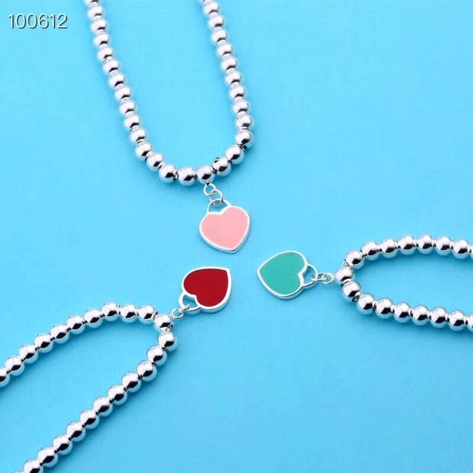 Tiffany Return to Pink Heart Tag Bead 18K Gold Bracelet