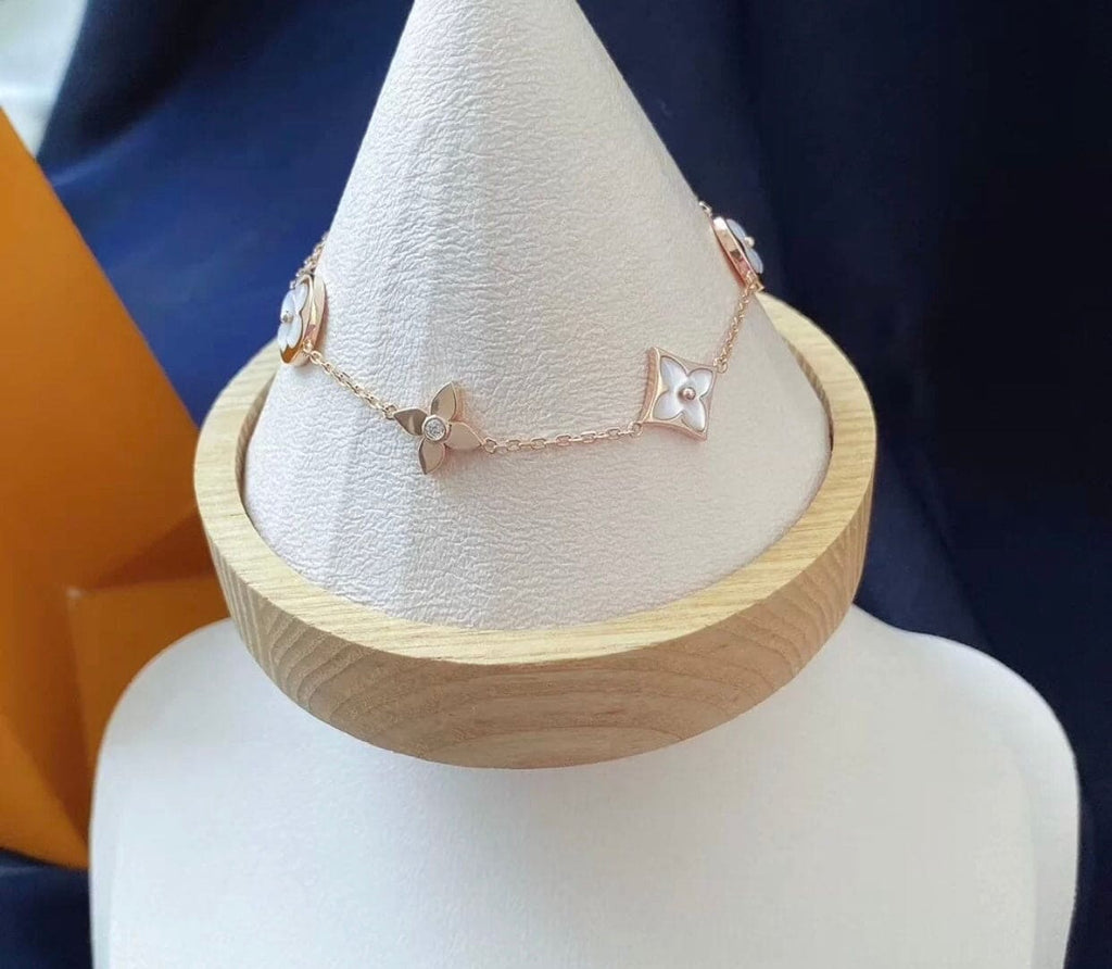 Louis Vuitton Colour Blossom Balenciaga Multi-Motif 18K Gold Bracelet