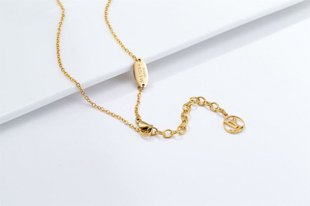 Louis Vuitton Nanogram 18K Gold Necklace