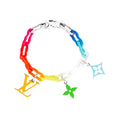 Louis Vuitton Rainbow Ceramic Chain 18K Gold Bracelet