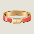 Hermes Clic Cadenas Red 18K Gold Bracelet