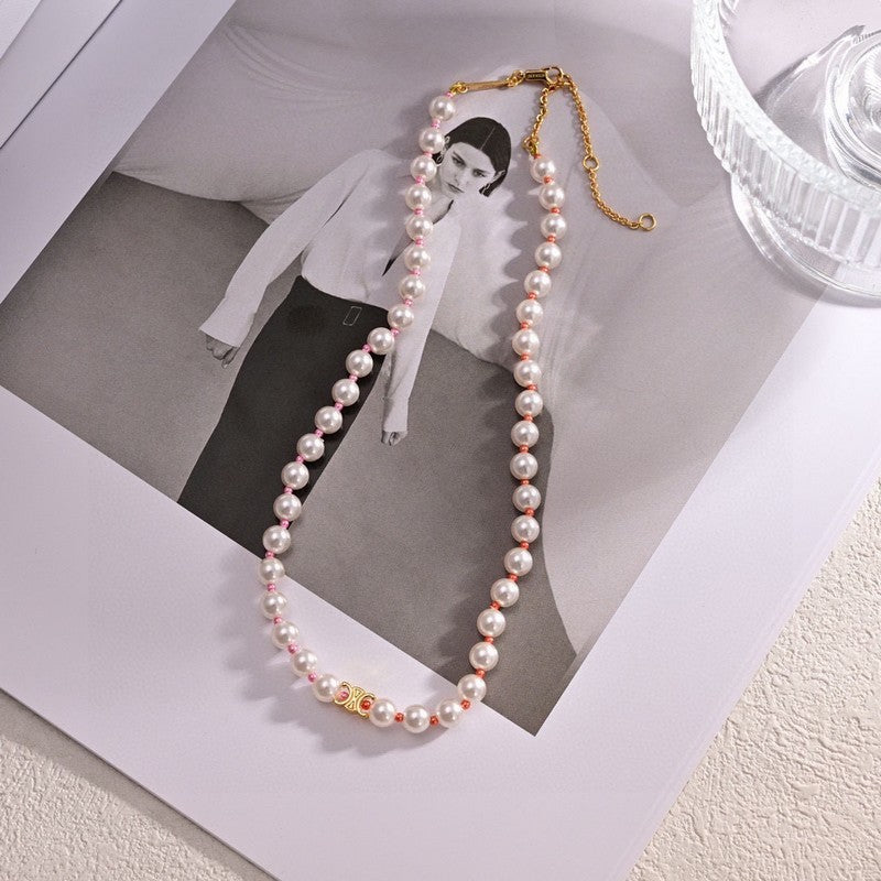 Celine Plage Pearl 18K Gold Necklace