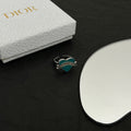 Dior Blue Heart 18K Gold Ring