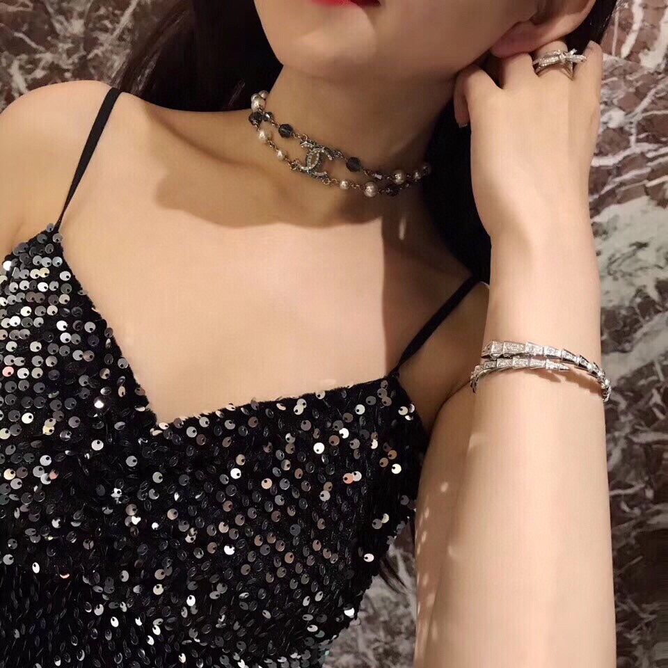 Chanel Blue Resin 18K Gold Necklace