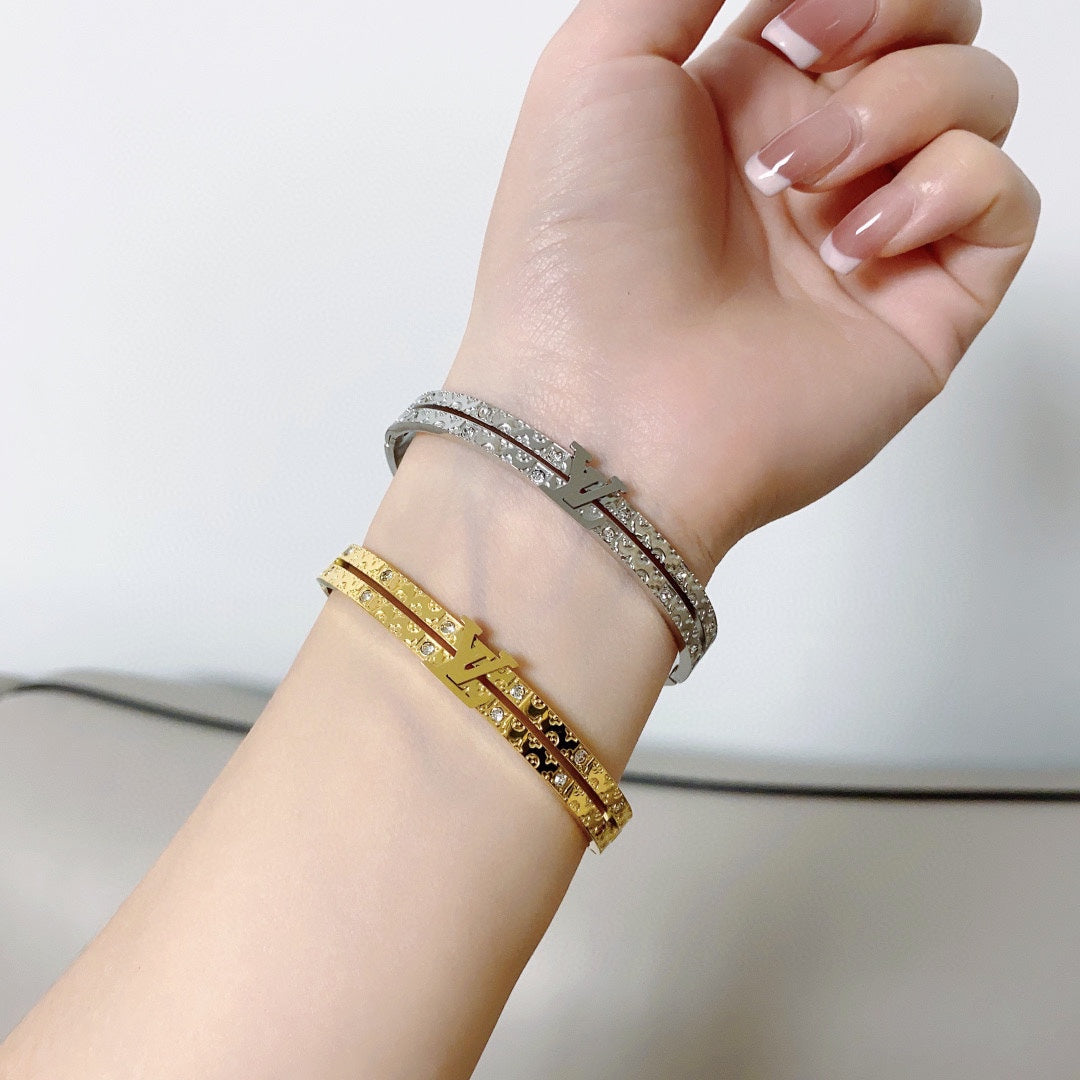 Louis Vuitton Double 18K Gold Bracelet