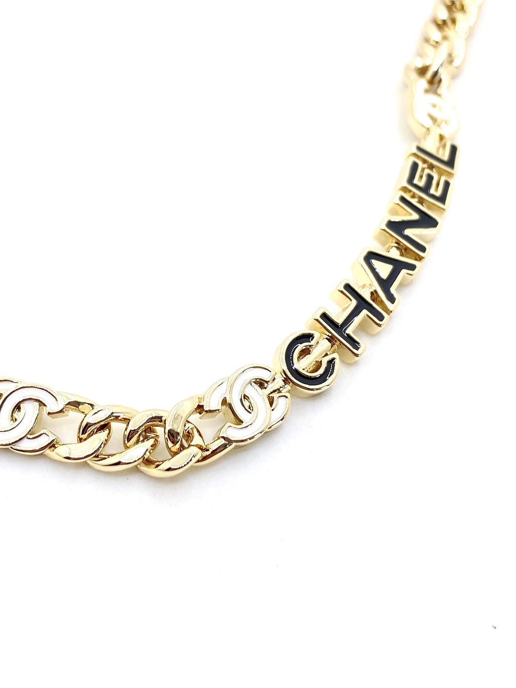 Chanel Chain Choker 18K Gold Necklace