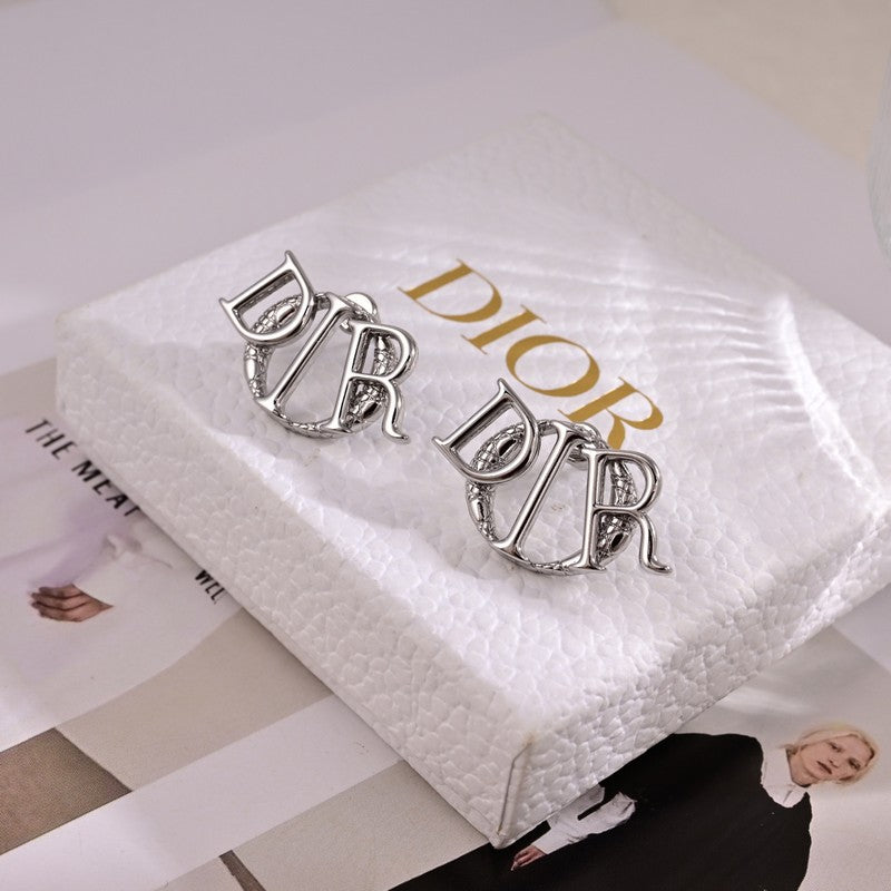 Dior 18K White Gold Earrings