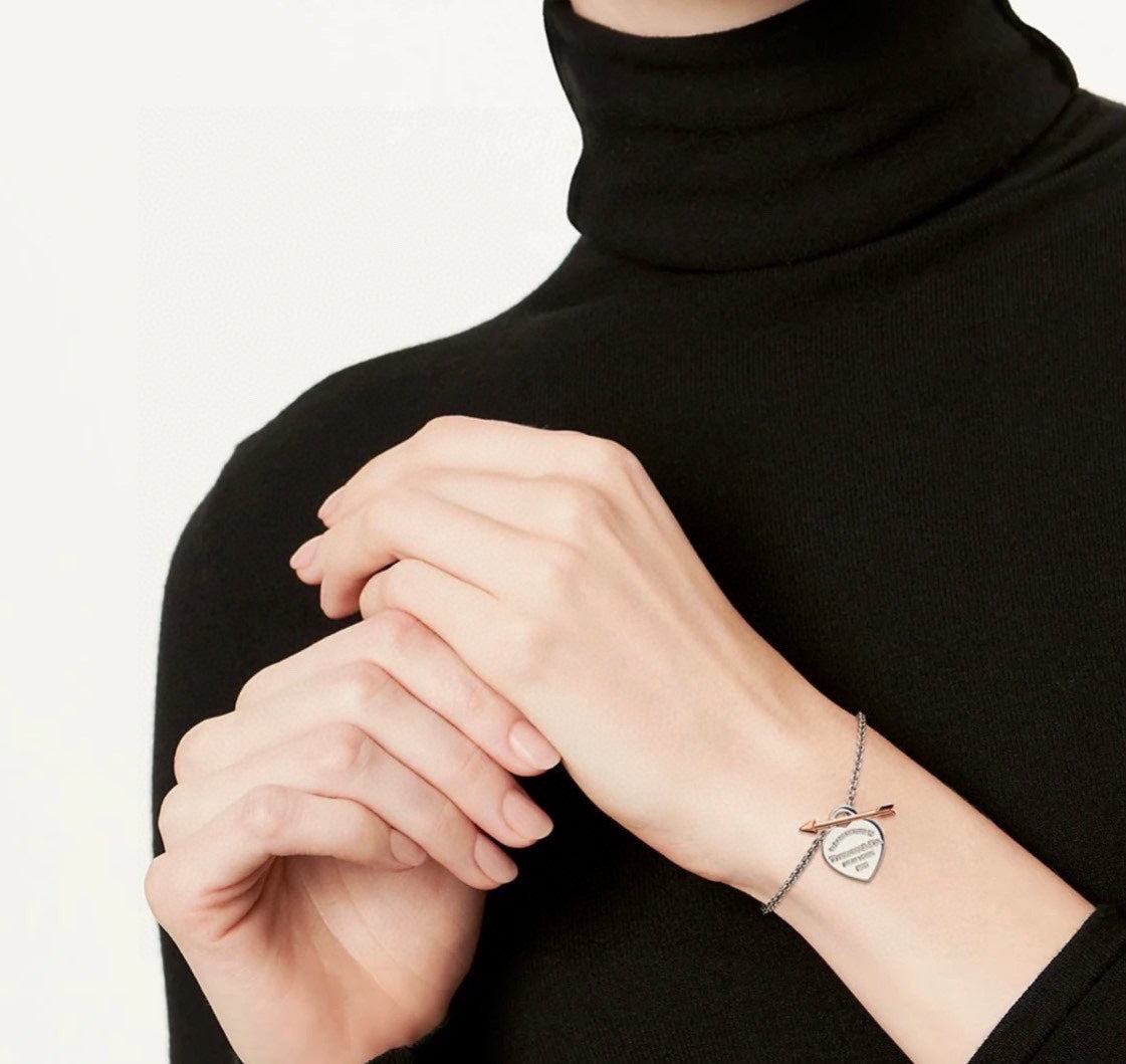 Tiffany Return to Lovestruck Heart Tag 18K Gold Bracelet