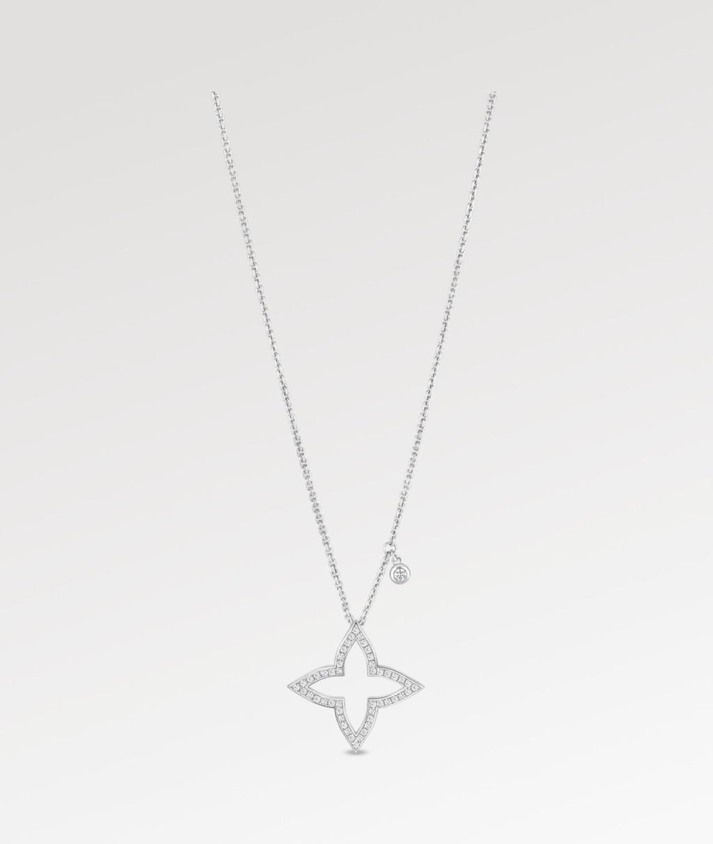 Louis Vuitton Blossom Pendant 18K Gold Necklace