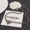 Chanel Triangle 18K Gold Necklace