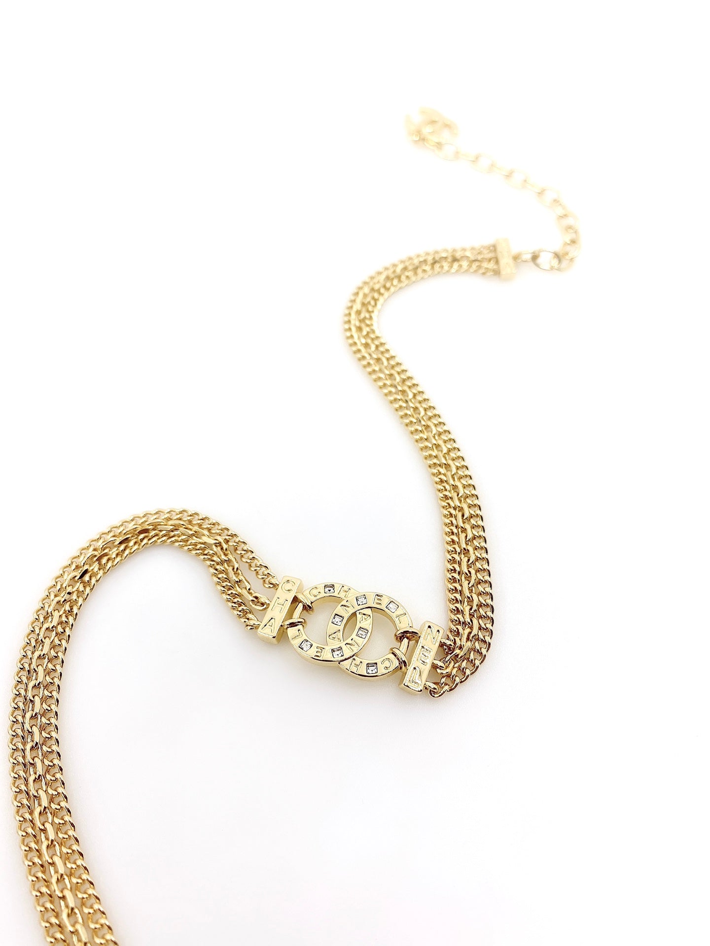 Chanel Chain Choker 18K Gold Necklace