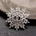 Chanel Snow Flower 18K Gold Brooch
