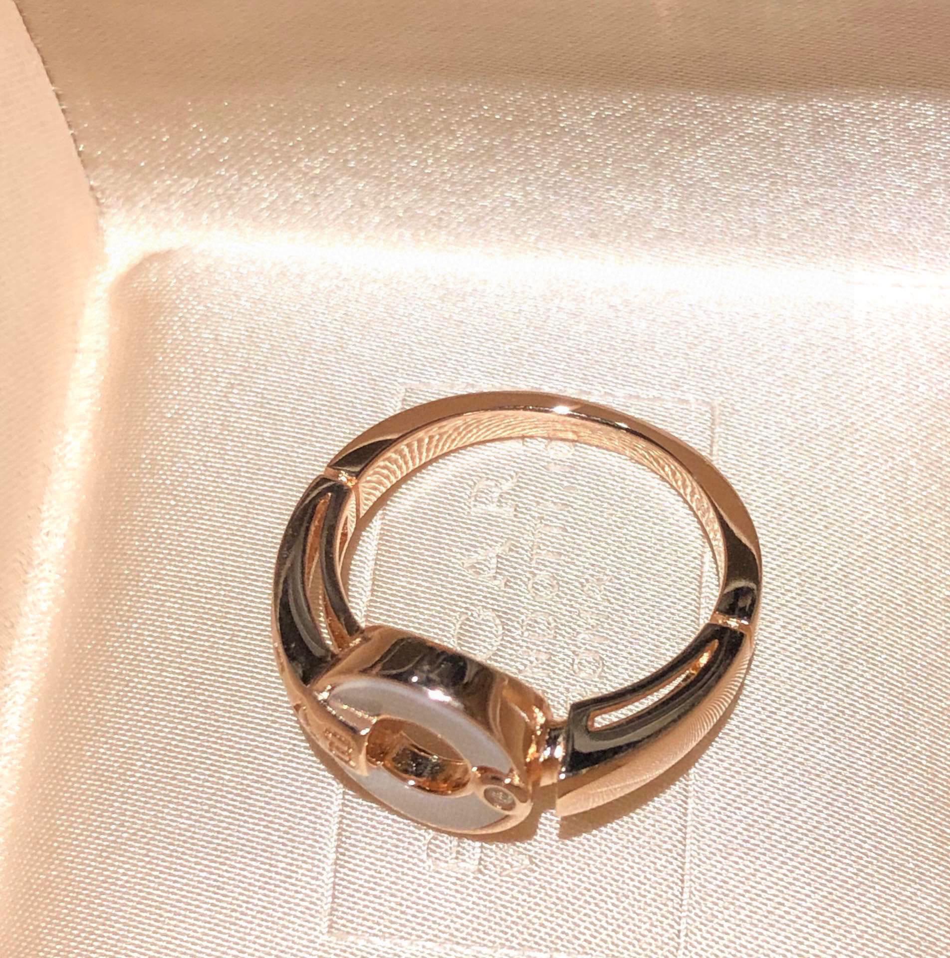Bvlgari Pearl 18K Gold Ring